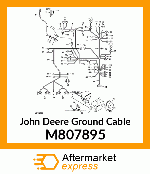 CABLE, NEGATIVE BATTERY M807895