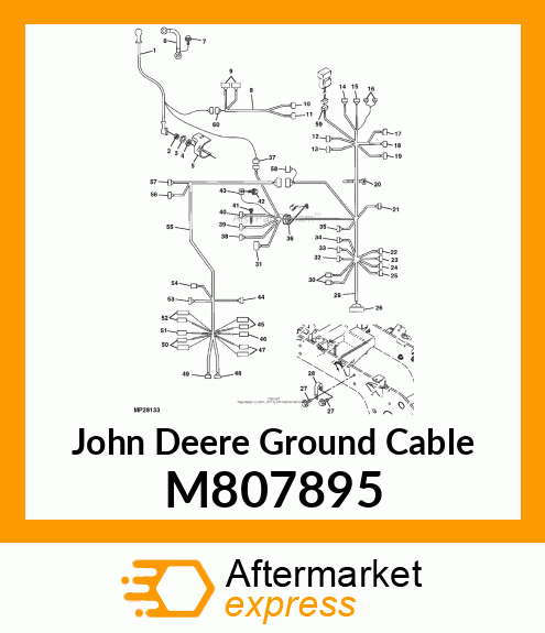 CABLE, NEGATIVE BATTERY M807895