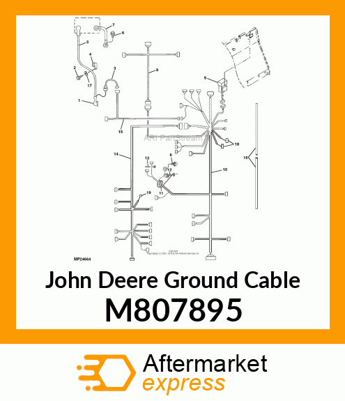 CABLE, NEGATIVE BATTERY M807895