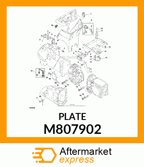 BRACKET M807902