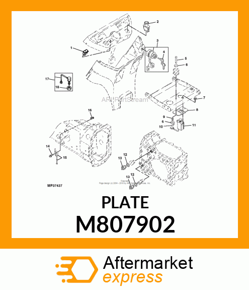 BRACKET M807902