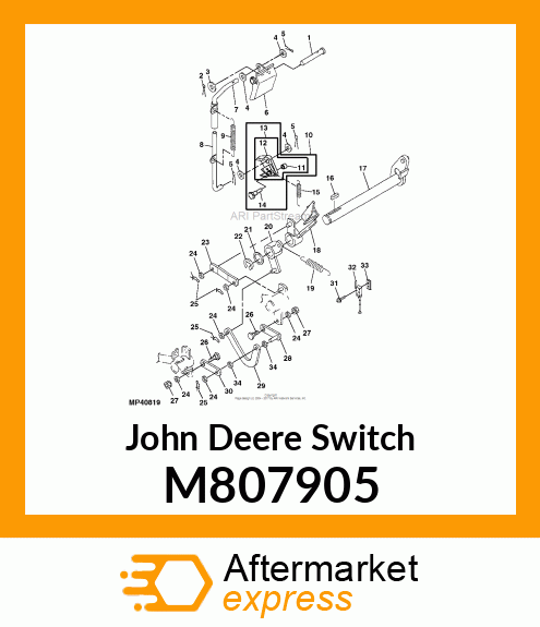 SWITCH, PARK BRAKE M807905