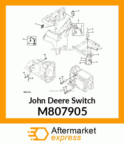 SWITCH, PARK BRAKE M807905