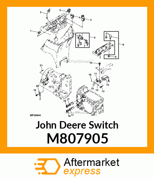 SWITCH, PARK BRAKE M807905