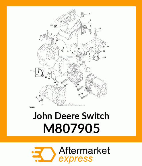 SWITCH, PARK BRAKE M807905