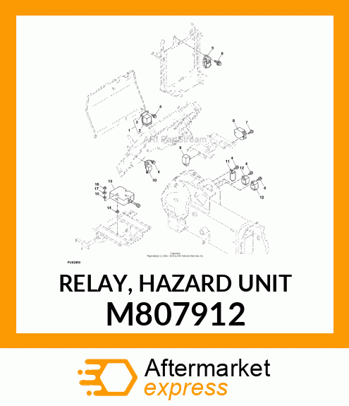 RELAY, HAZARD UNIT M807912