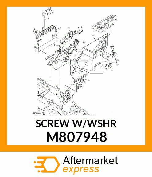 BOLT 6X 20 M807948