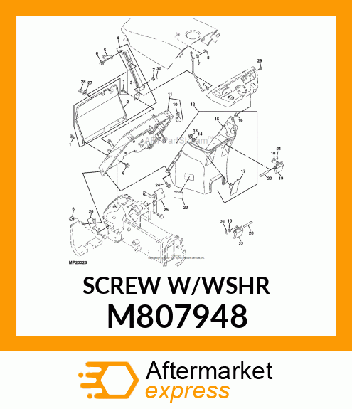 BOLT 6X 20 M807948