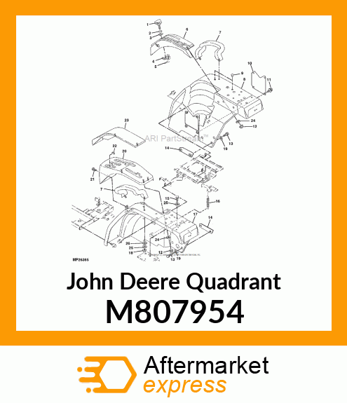 QUADRANT, LIFT ARM M807954