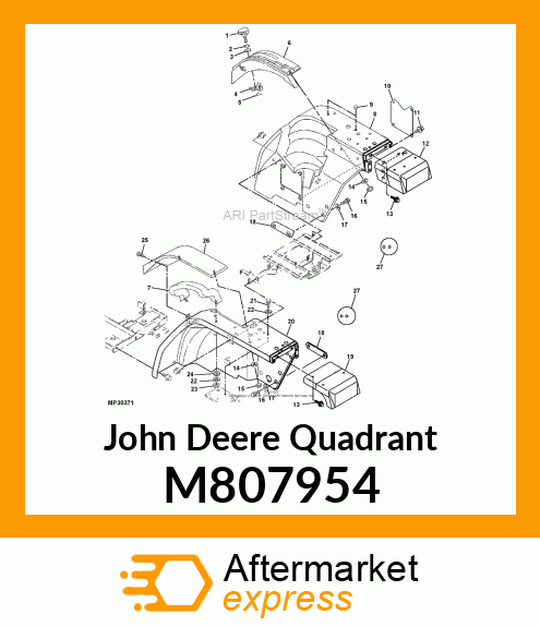 QUADRANT, LIFT ARM M807954