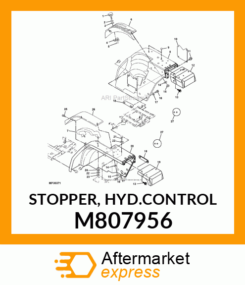 STOPPER, HYD.CONTROL M807956