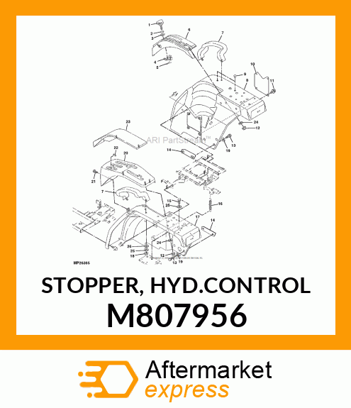 STOPPER, HYD.CONTROL M807956