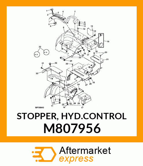 STOPPER, HYD.CONTROL M807956