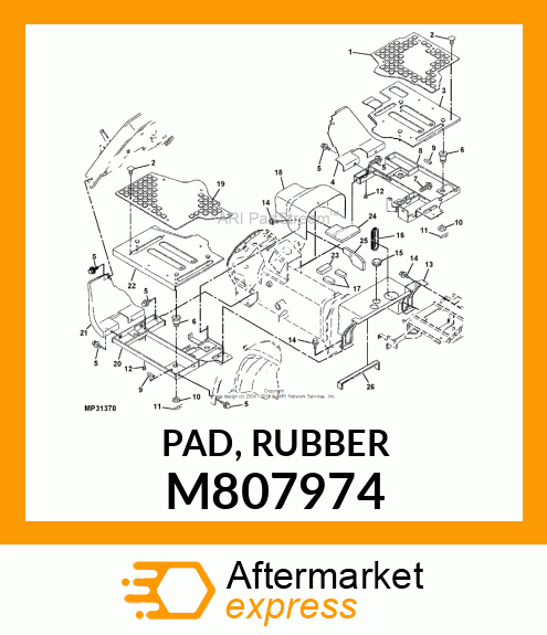 PAD, RUBBER M807974