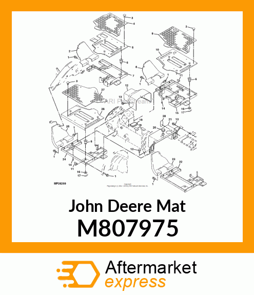 MAT, RUBBER M807975