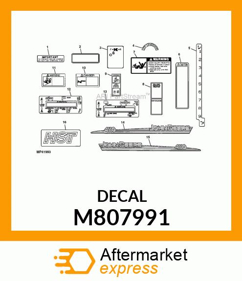 LABEL, ROCKSHAFT M807991