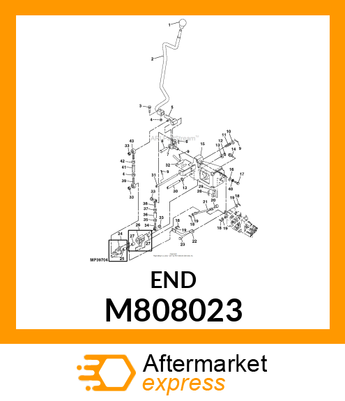 TIE ROD END, END, ROD M808023