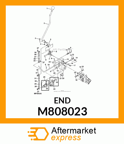 TIE ROD END, END, ROD M808023