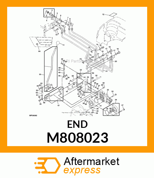 TIE ROD END, END, ROD M808023