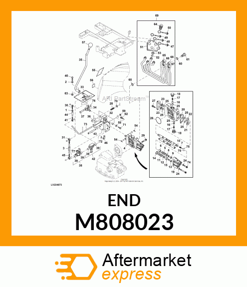 TIE ROD END, END, ROD M808023