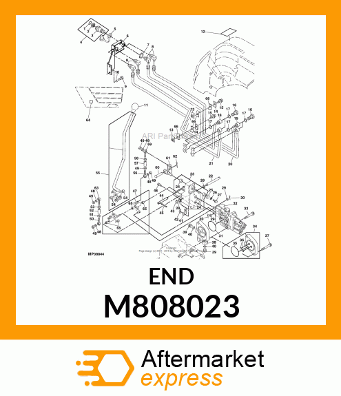 TIE ROD END, END, ROD M808023