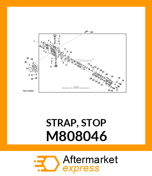 STRAP, STOP M808046