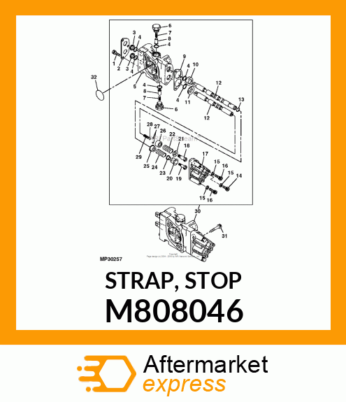 STRAP, STOP M808046