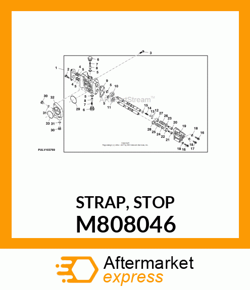 STRAP, STOP M808046