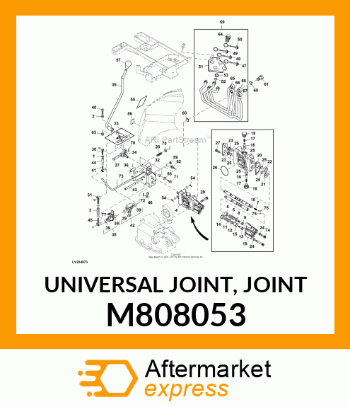 UNIVERSAL JOINT, JOINT M808053