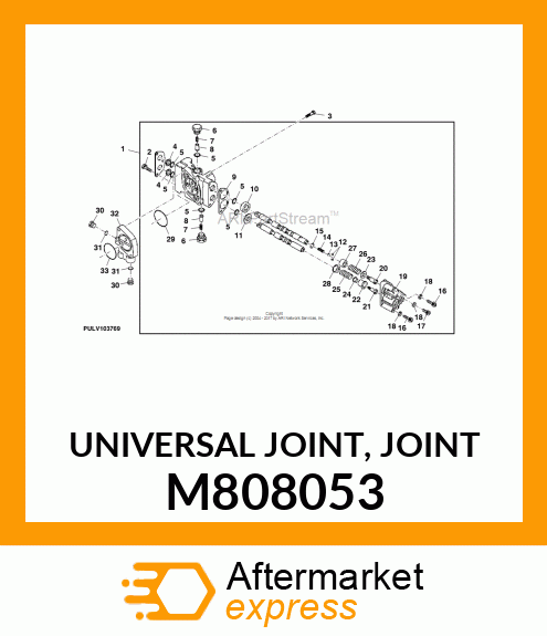 UNIVERSAL JOINT, JOINT M808053