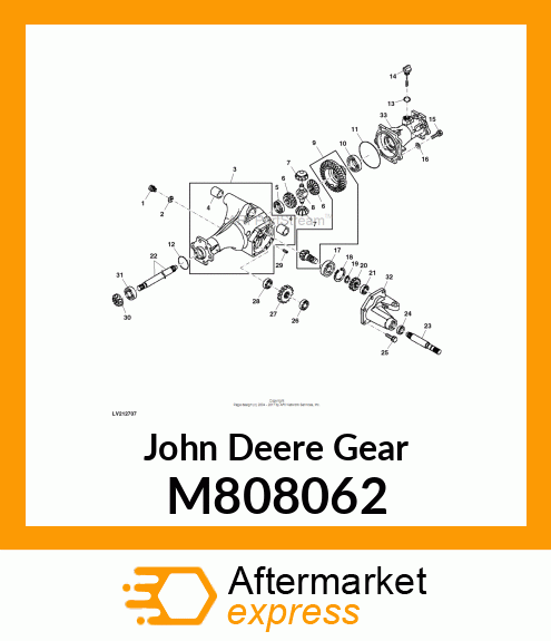 GEAR, GEAR, DIFFERENTIAL M808062