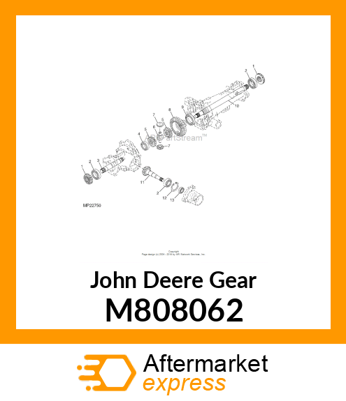 GEAR, GEAR, DIFFERENTIAL M808062