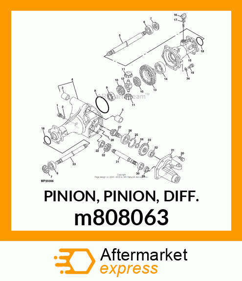 PINION, PINION, DIFF. m808063