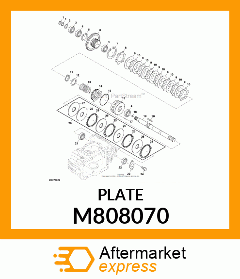 PLATE, PLATE, FRICTION 80 M808070