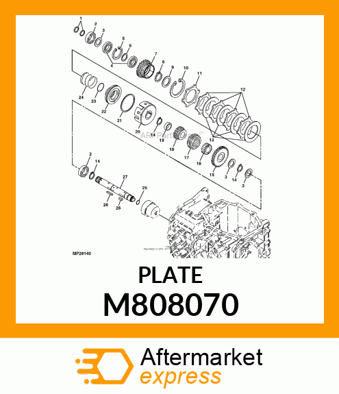 PLATE, PLATE, FRICTION 80 M808070