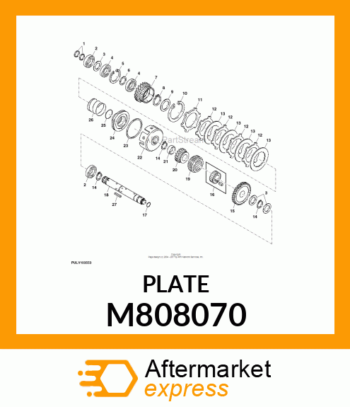 PLATE, PLATE, FRICTION 80 M808070