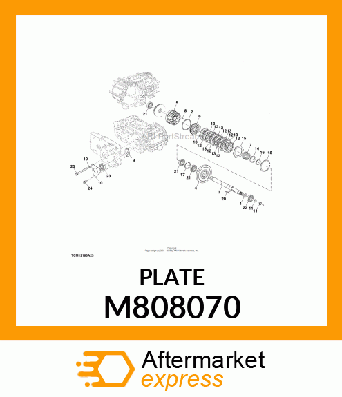 PLATE, PLATE, FRICTION 80 M808070