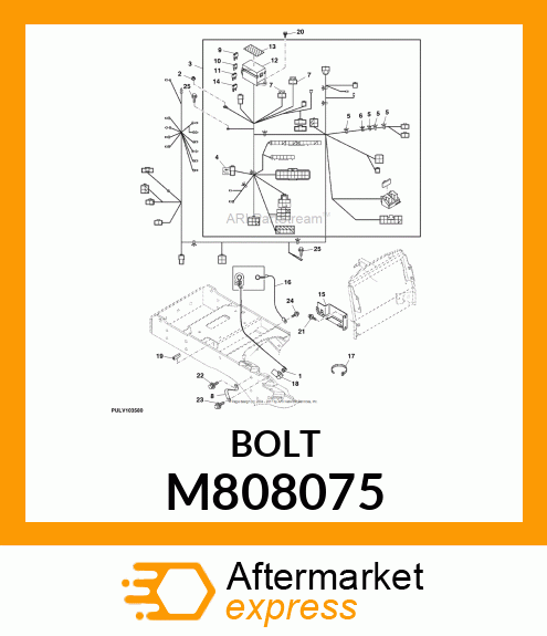 BOLT, W/WASHER 10 X 16 M808075