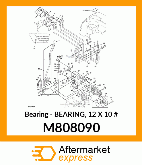 Bearing - BEARING, 12 X 10 # M808090