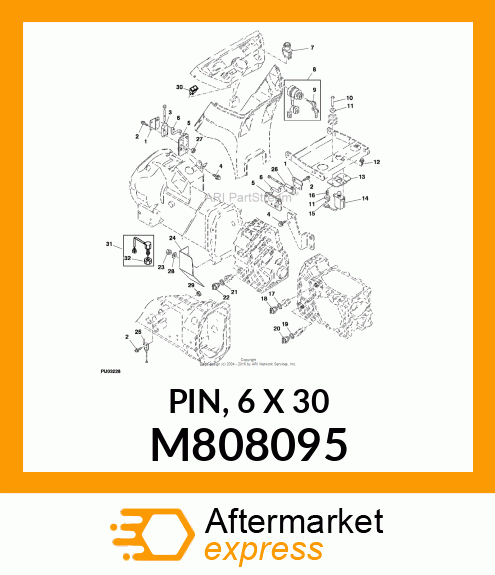 PIN, 6 X 30 M808095