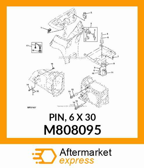 PIN, 6 X 30 M808095