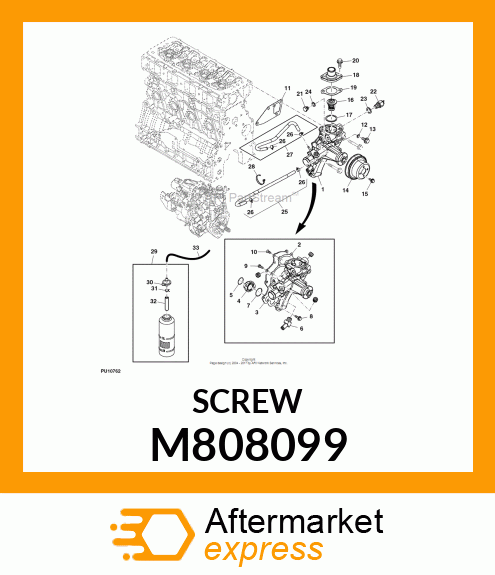 SCREW, 6X16 M808099