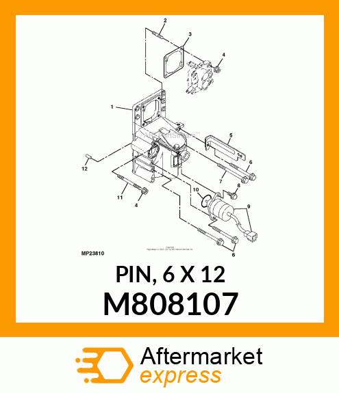 PIN, 6 X 12 M808107