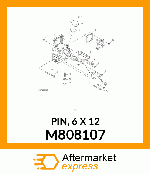 PIN, 6 X 12 M808107