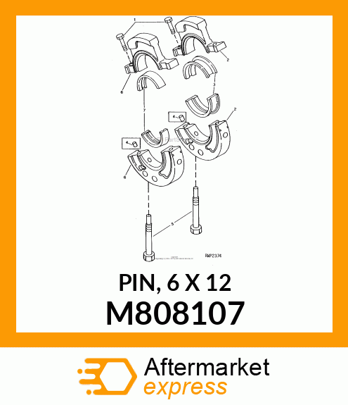 PIN, 6 X 12 M808107