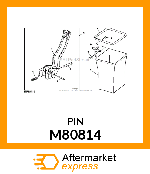 PIN FASTENER, PIN, COUPLER M80814