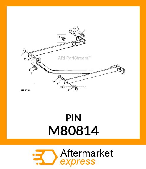 PIN FASTENER, PIN, COUPLER M80814