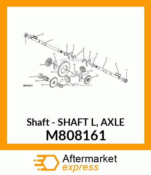 Shaft - SHAFT L, AXLE M808161