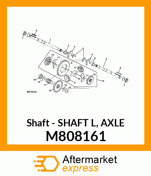 Shaft - SHAFT L, AXLE M808161