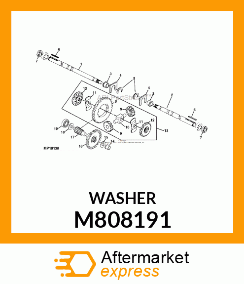 WASHER, 17X30X1 M808191